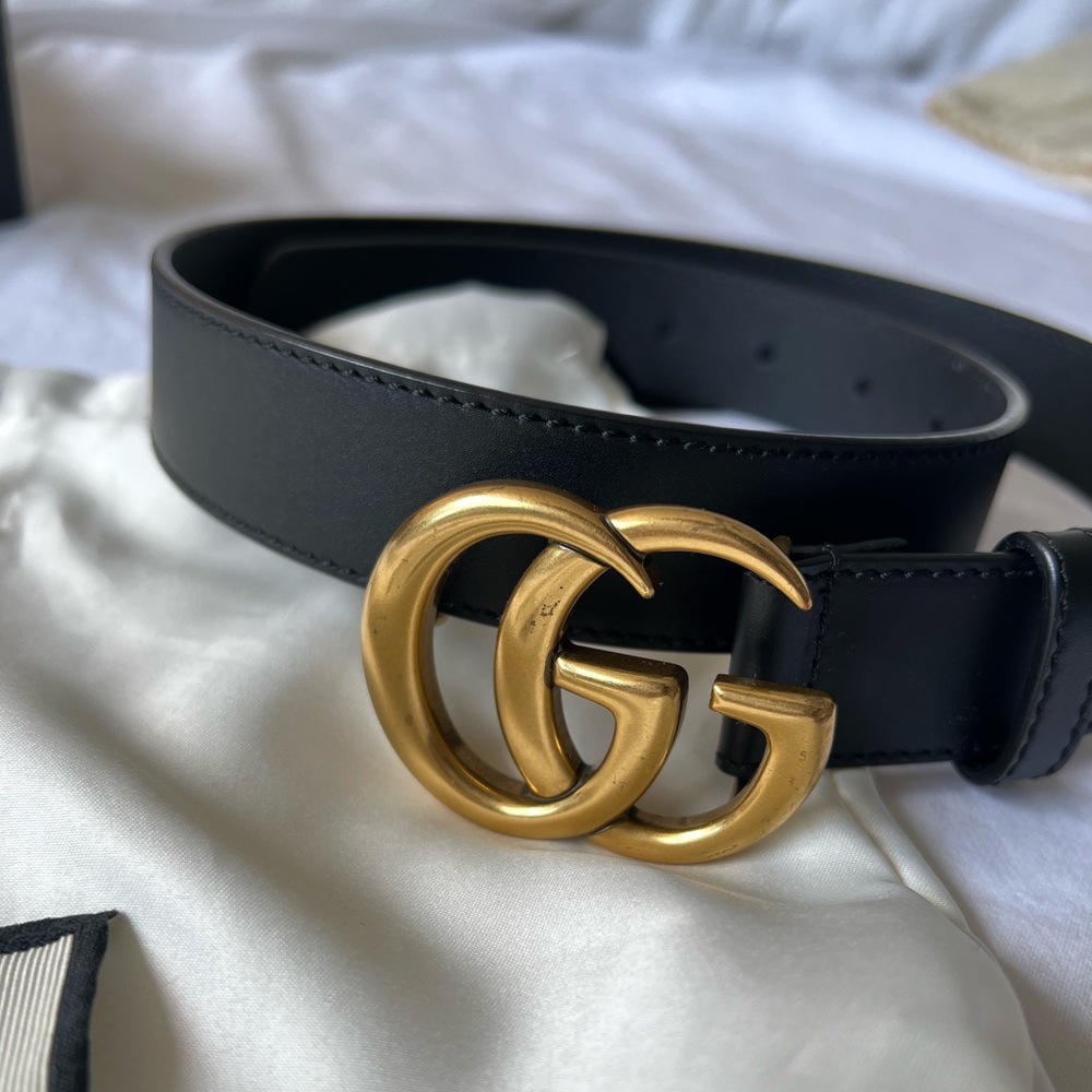 Gucci Marmont Belt (Black) Size 75/30